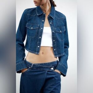 🔥🔥Zara Blue Denim Jacket